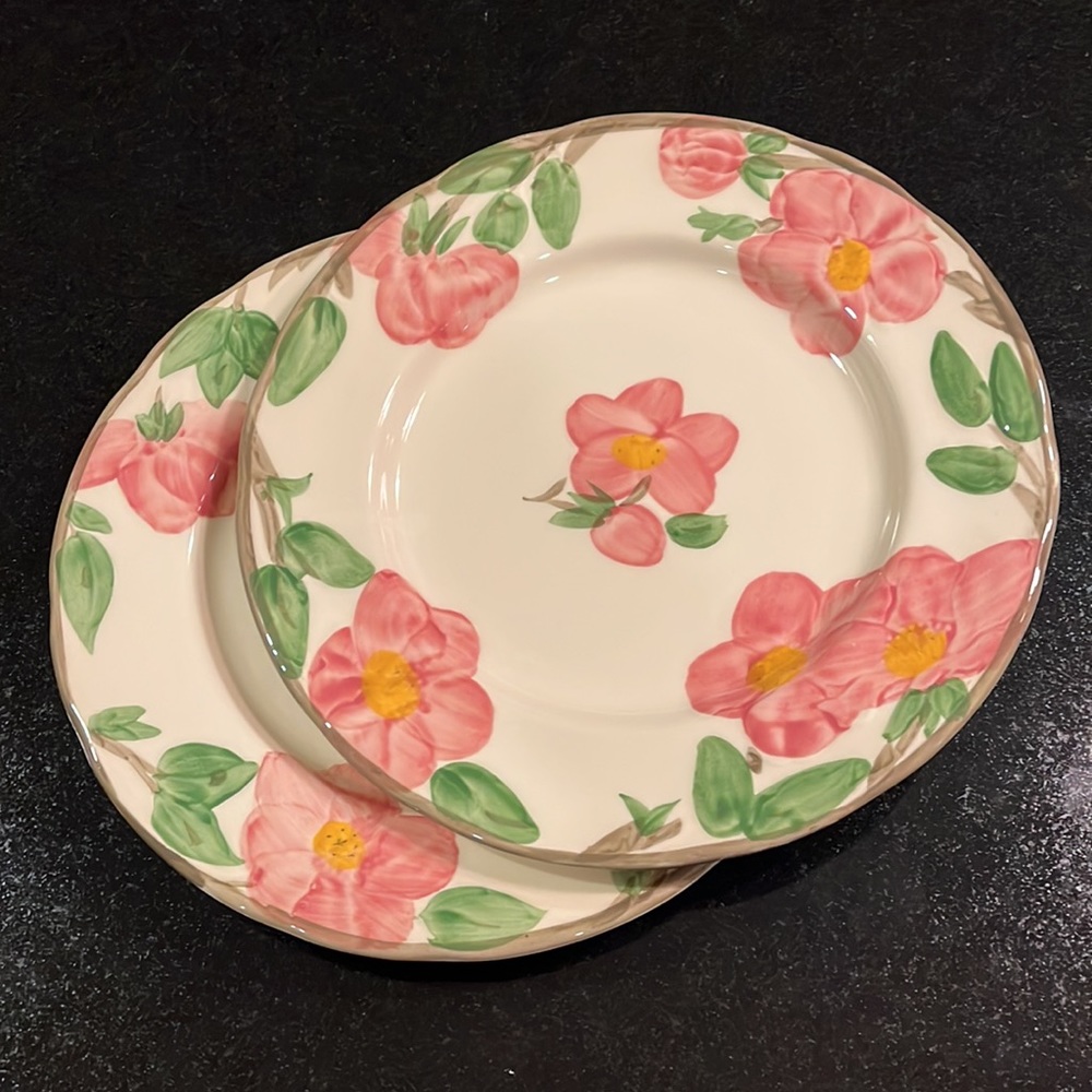 (2) Desert Rose 50th Anniversary Plate by FRANCISCAN  9 1/4" - (Set of 2)